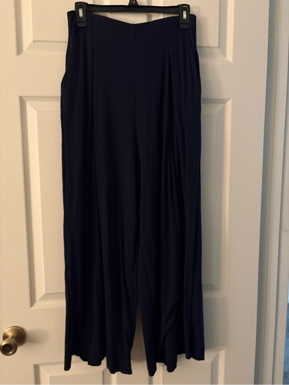 POPFLEX Navy Wide-Leg Pull-On Pants